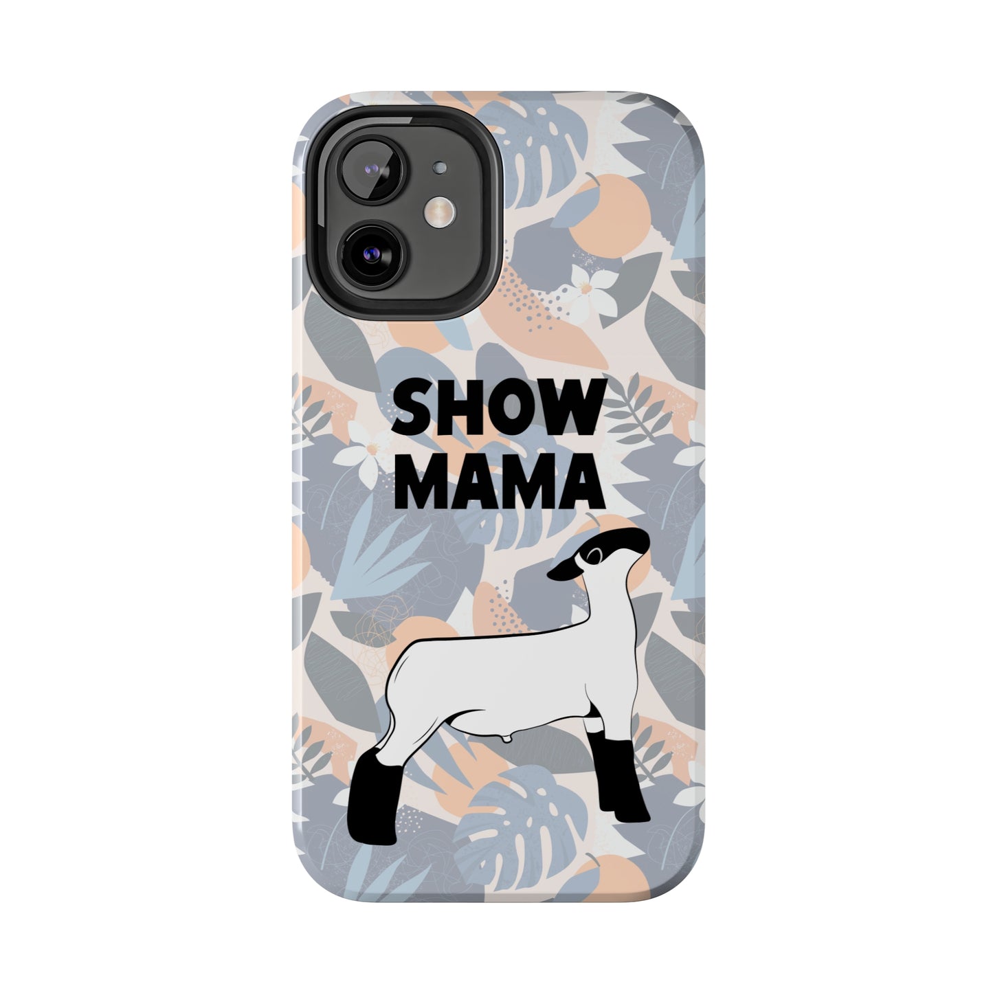 Show Mama Lamb Hawaiian Print Phone Cases | Livestock Phone Case | Livestock Gifts for Her | Lamb and Sheep Phone Case