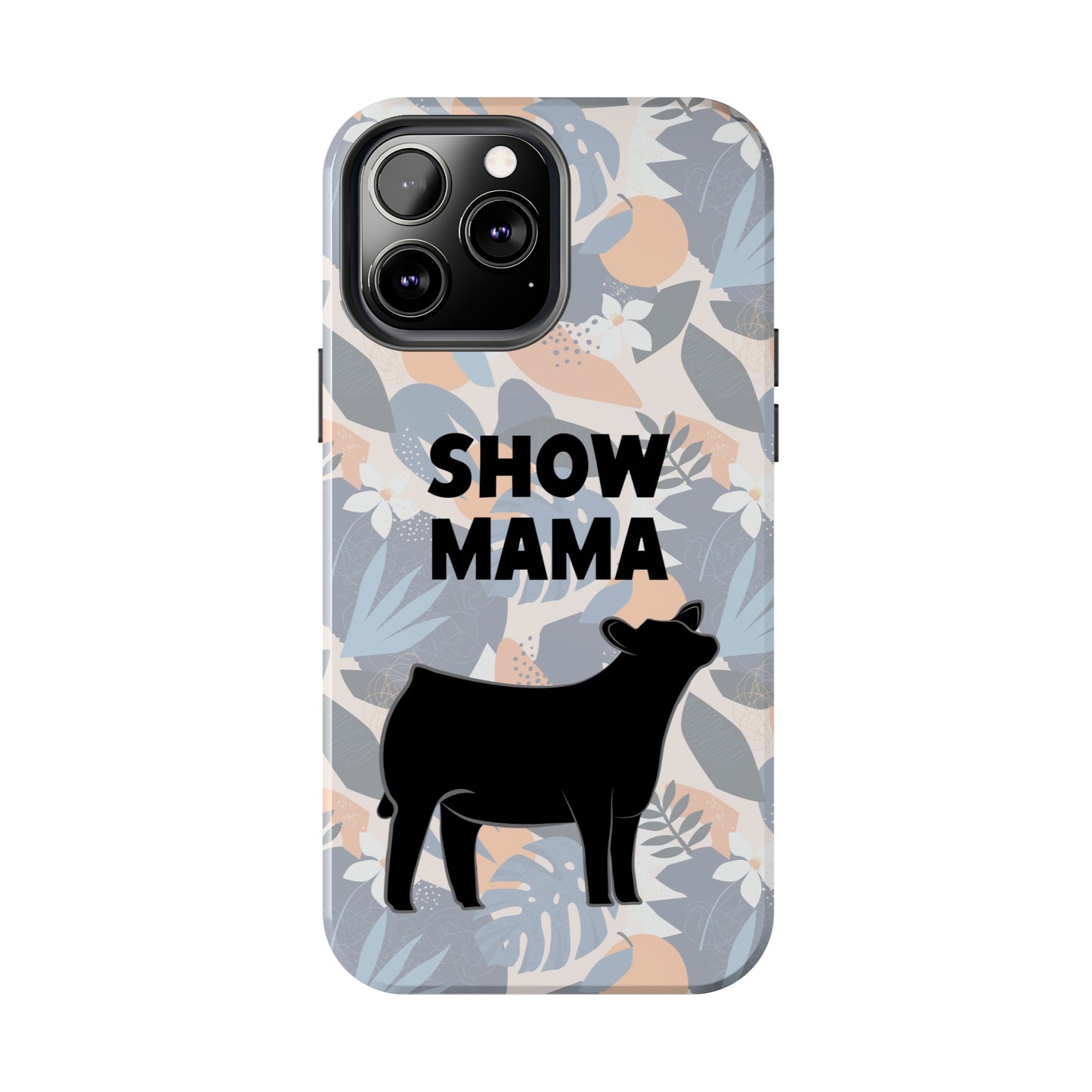 Show Mama Angus Show Heifer Hawaiian Print Phone Cases | Livestock Phone Case | Gifts for Her | 4H Club Gifts | Show Heifer Phone Case