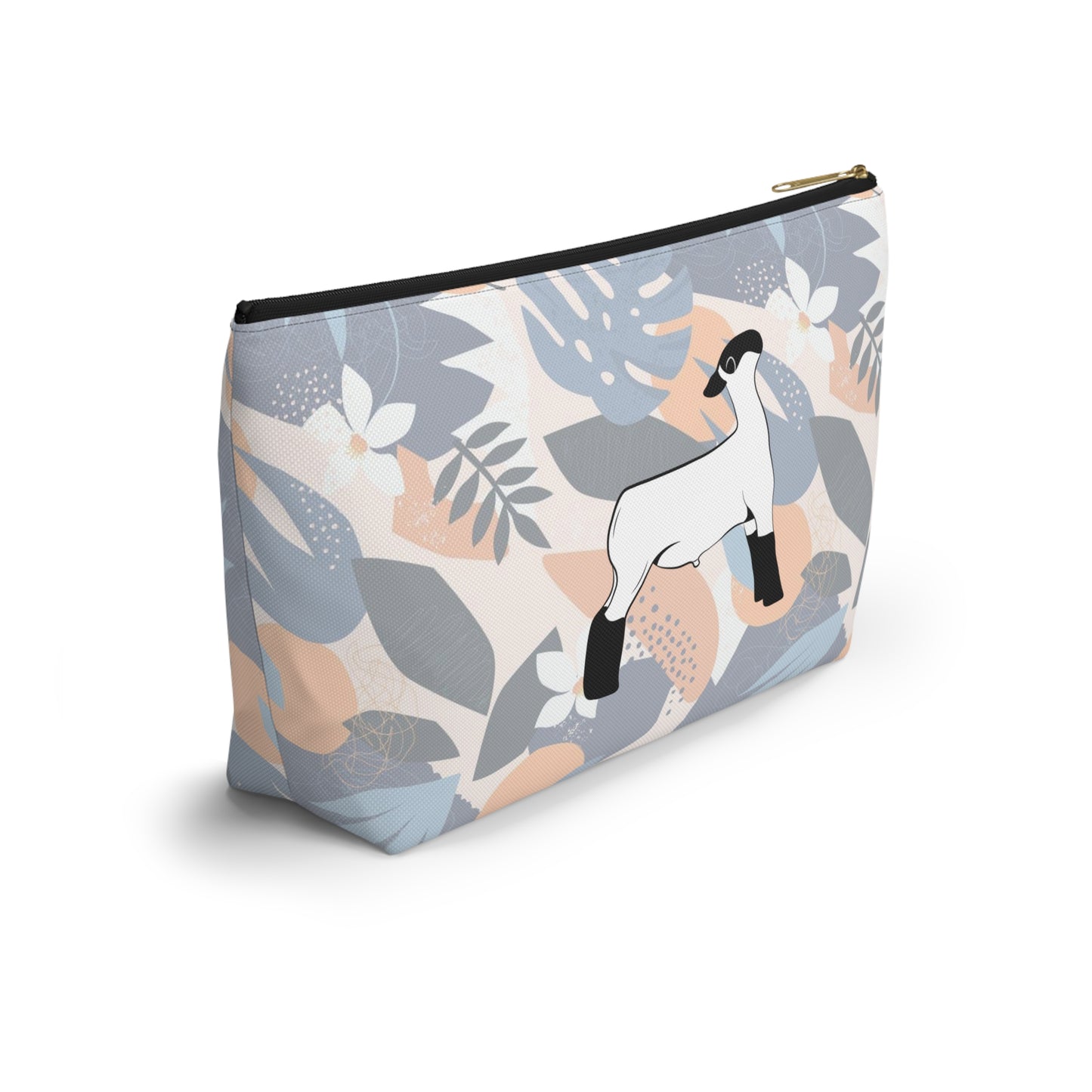 Show Lamb Accessory Pouch | Show Lamb Hawaiian Print Makeup Bag | Show Lamb Hawaiia Pencil Bag | Show Lamb Hawaiian Travel Bag