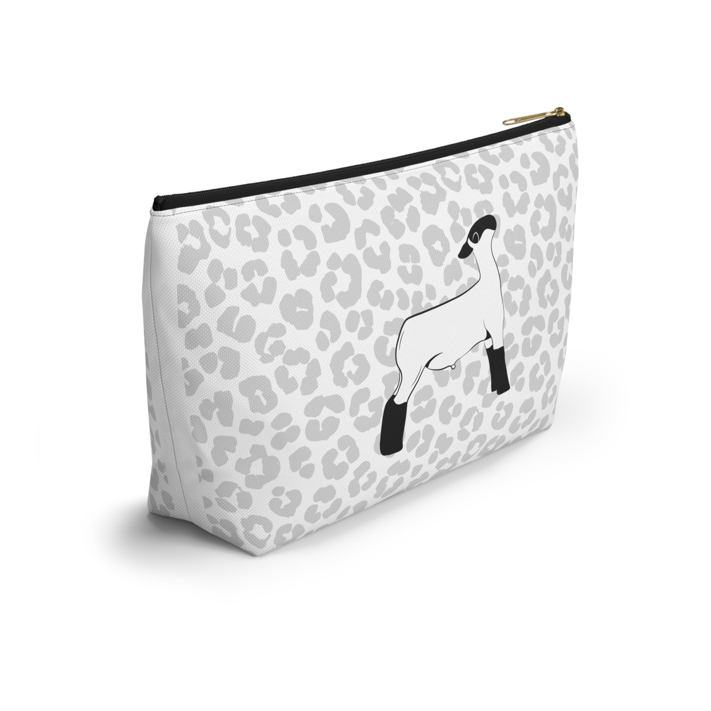 Show Lamb Accessory Pouch | Show Lamb Leopard Makeup Bag | Show Lamb Leopard Pencil Bag | Show Lamb Leopard Travel Bag