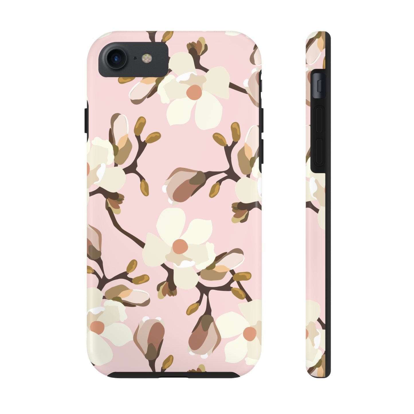 Pink Magnolia Print Phone Case | Pink Phone Case | Gifts for Her