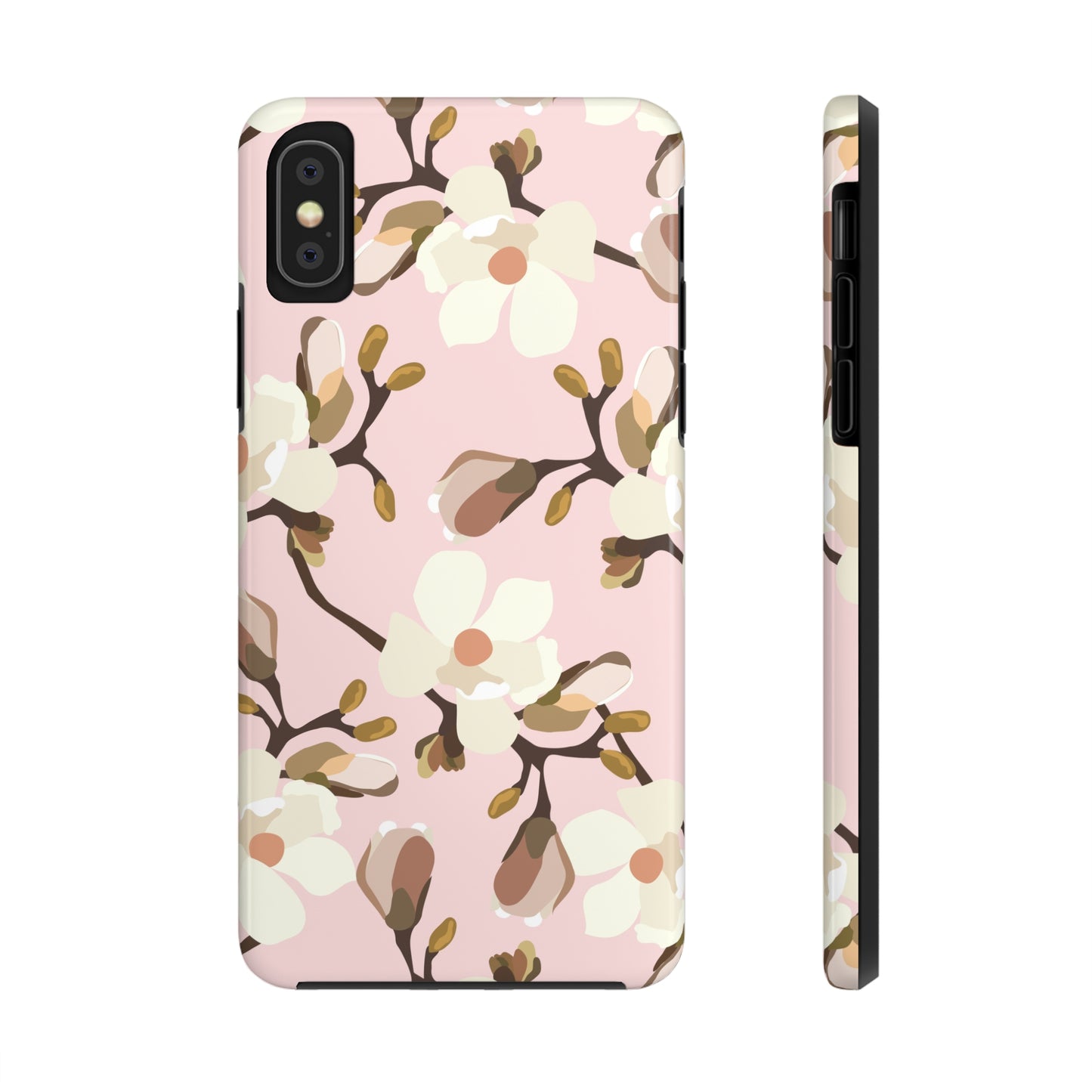 Pink Magnolia Print Phone Case | Pink Phone Case | Gifts for Her