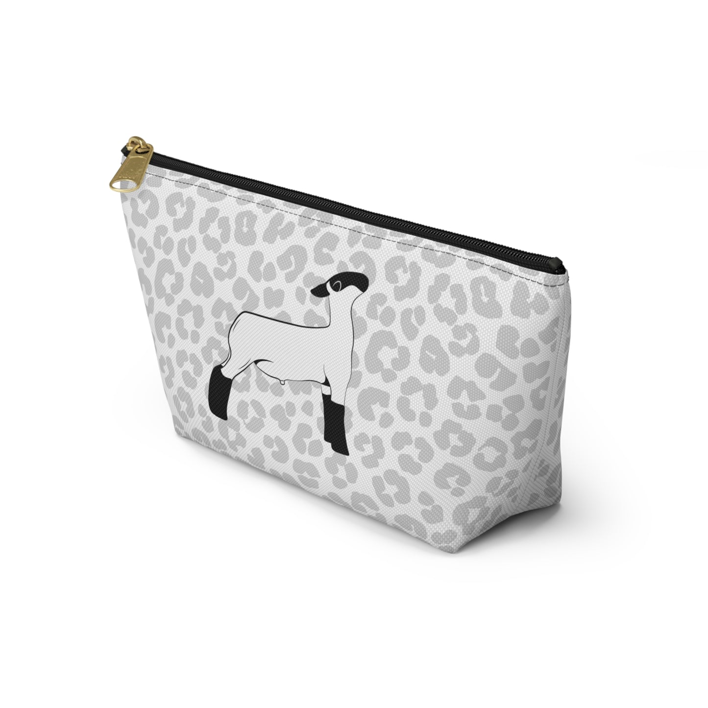 Show Lamb Accessory Pouch | Show Lamb Leopard Makeup Bag | Show Lamb Leopard Pencil Bag | Show Lamb Leopard Travel Bag