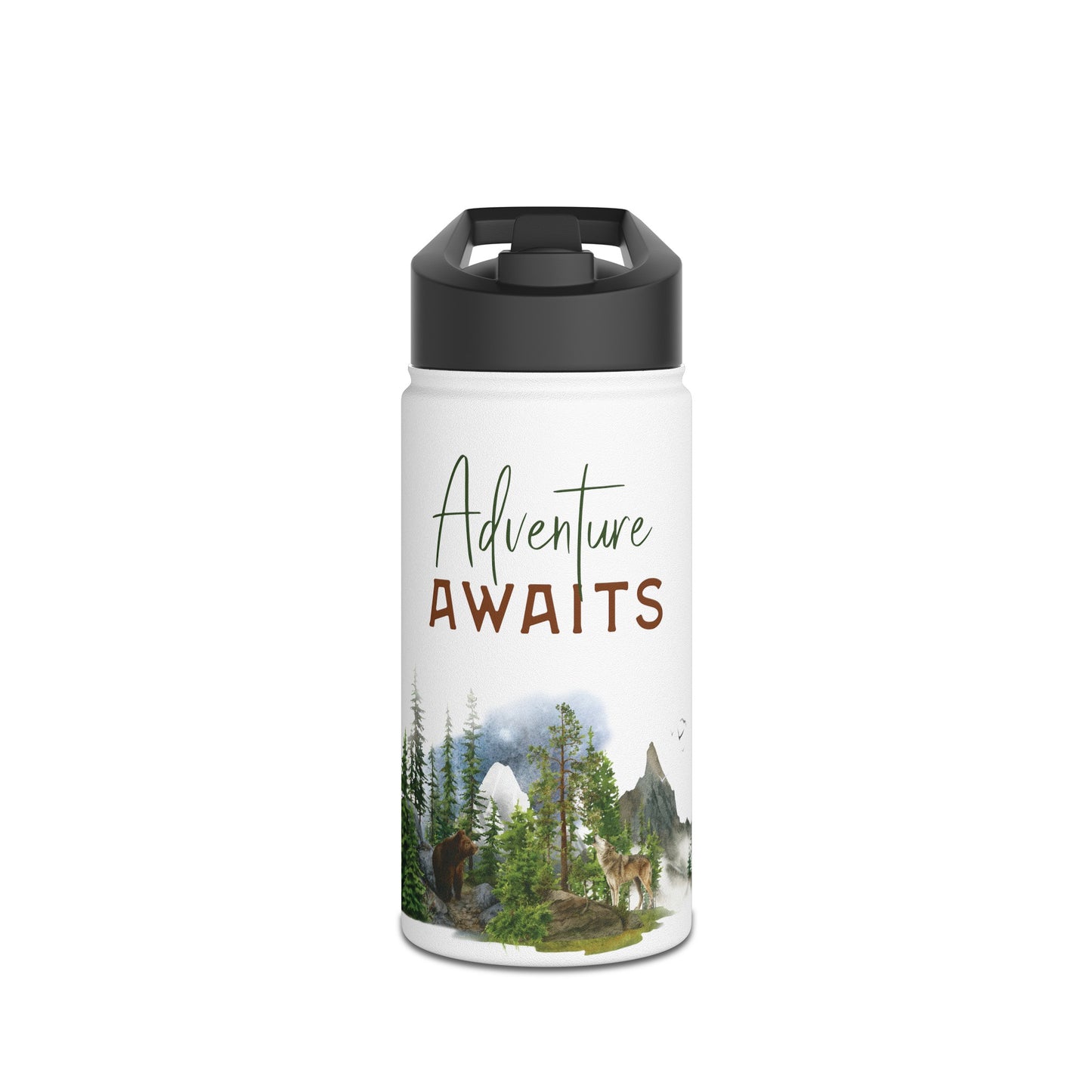 Stainless Steel Water Bottle, Standard Lid