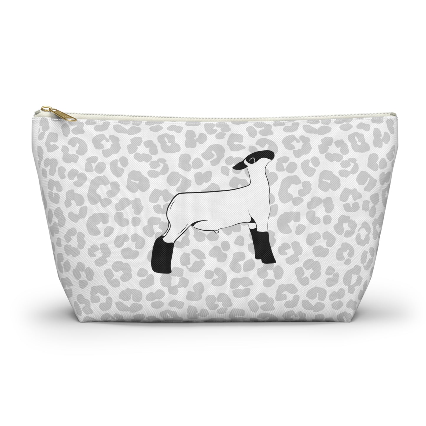 Show Lamb Accessory Pouch | Show Lamb Leopard Makeup Bag | Show Lamb Leopard Pencil Bag | Show Lamb Leopard Travel Bag